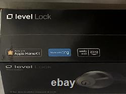 Serrure intelligente Level Lock Touch Edition Smart Deadbolt à entrée sans clé, noir SCELLÉ