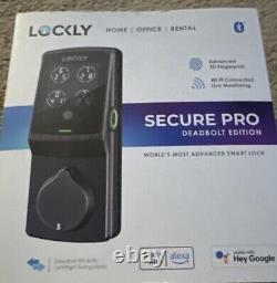 Serrure intelligente Lockly Secure Pro Wi-Fi avec pêne dormant rétrofit (PGD728WVB)