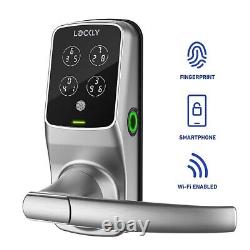 Serrure intelligente Lockly Secure Pro WiFi sans clé en argent