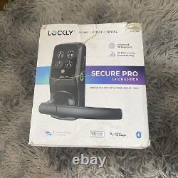 Serrure intelligente Lockly Secure Pro WiFi sans clé en noir PGD628WVB