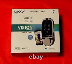 Serrure intelligente Lockly VISION Édition Deadbolt + Sonnette vidéo PGD798SN NEUVE