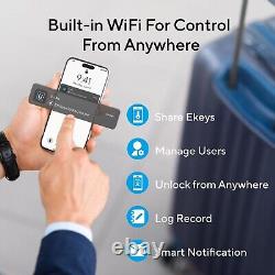 Serrure intelligente ULTRALOQ U-Bolt Pro WiFi, verrou à empreinte digitale contrôlé par application sans fil