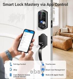 Serrure intelligente Veise avec poignées VE07-H Empreinte digitale Contrôle de l'application Entrée sans clé Deadb