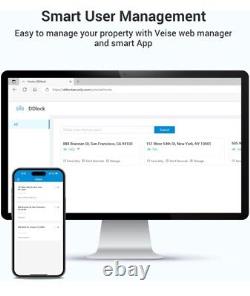 Serrure intelligente Veise avec poignées VE07-H Empreinte digitale Contrôle de l'application Entrée sans clé Deadb