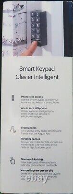 - Serrure intelligente Wi-Fi August + clavier intelligent, noir (095-00192)