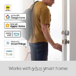 Serrure intelligente Wi-Fi Yale August avec clavier tactile en argent