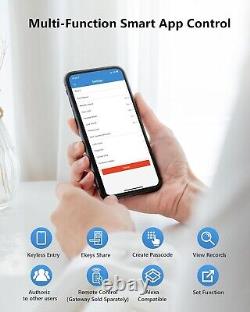 Serrure intelligente à accès sans clé avec contrôle par application et clavier à écran tactile 5-en-1