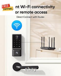 Serrure intelligente à empreinte digitale sans clé avec contrôle via application Wi-Fi étanche IP53