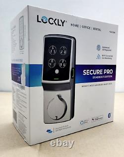 Serrure intelligente à verrouillage Deadbolt Lockly Bluetooth avec empreinte digitale et WiFi PGD728WSN