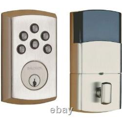 Serrure intelligente électronique sans clé Baldwin AC Z-WAVE DEADBOLT en nickel satiné