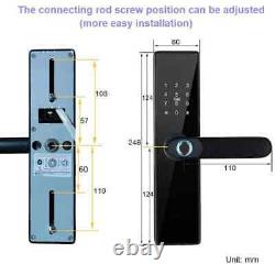 Serrure intelligente numérique à empreinte digitale avec mot de passe électronique, accès sans clé, Type C USB