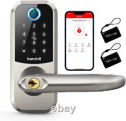 Serrure intelligente, serrures à entrée sans clé par empreinte digitale avec clavier tactile, Bluetooth Fr