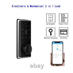 Smart Bt-door Lock Keyless Mot De Passe Home Card Code Voix Google Home Ecran Tactile