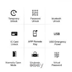 Smart Digital Door Lock Battery Powered App Touch Mot De Passe Keyless Latch S5