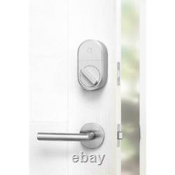 Smart Door Lock Deadbolts August Entrée Sans Clé Accès À Distance Bluetooth Argent