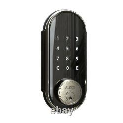 Smart Door Lock Écran Tactile Keyless Satin Nickel Electronic Keypad Digital Black