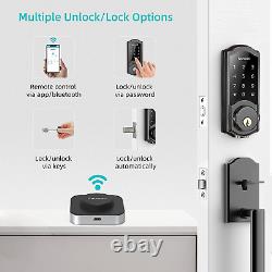 Smart Door Lock, Hornbill Entrée Sans Clé Smart Security Deadbolt Lock Avec Wi-fi B