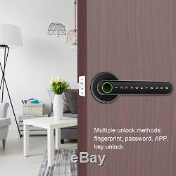 Smart Door Lock Poignée D'empreintes Digitales + Mot De Passe + Bluetooth App + Clé Keyless Padlock
