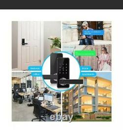 Smart Fingerprint Door Lock Touch, 5-en-1 Keyless Entry Card Wifi Bluetooth