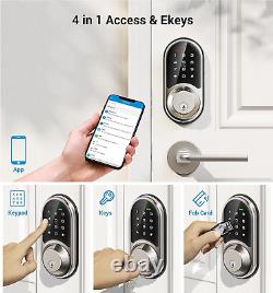 Smart Lock, Serrure sans clé, Serrures intelligentes pour porte d'entrée avec contrôle via application
