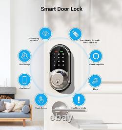 Smart Lock, Serrure sans clé, Serrures intelligentes pour porte d'entrée avec contrôle via application
