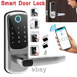 Smart Lock WiFi Entrée sans clé Serrure électronique à pêne dormant pour porte d'entrée à domicile