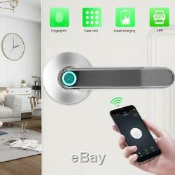 Smart Poignée De Porte D'empreintes Digitales Verrouillage Mot De Passe App Remote Control For Home Sécurité