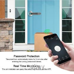 Smart Poignée De Porte Verrouillage App Contrôle À Distance D'empreintes Digitales Mot De Passe De Déverrouillage Sans Clé