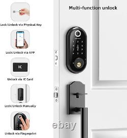 Smonet Smart Lock Keyless Entry Deadbolt Electronic Avec Empreinte Biométrique