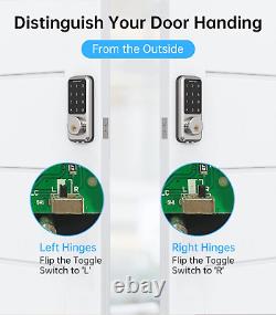 Smonet Smart Lock Verrouillage De Porte D'entrée Sans Clé Deadbolt Avec Clé Porte Avant Digita