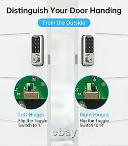 Smonet Smart Lock Verrouillage De Porte Sans Clé Deadbolt Avec Dig Porte Avant Clavier