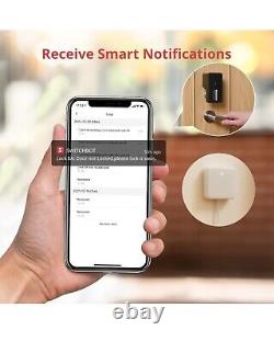 SwitchBot Smart Lock WiFi, Serrure de porte sans clé, Serrure de porte intelligente pour porte d'entrée