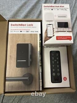 SwitchBot Smart Lock avec SwitchBot Hub Mini Serrure de porte sans clé