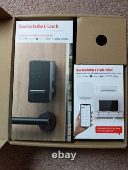 SwitchBot Wi-Fi Smart Lock, Serrure de porte sans clé, Smart, Ouverture du pavé numérique, Boîte ouverte neuve