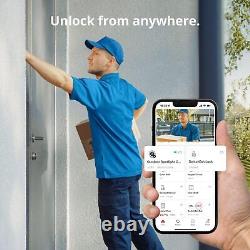 SwitchBot Wi-Fi Smart Lock avec clavier Serrure sans clé pour porte d'entrée principale Élec