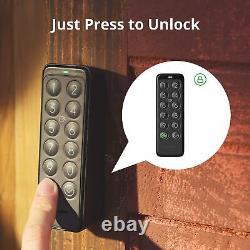 SwitchBot Wi-Fi Smart Lock avec clavier Serrure sans clé pour porte d'entrée principale Élec