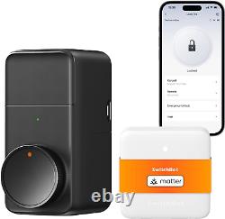 SwitchBot WiFi Smart Lock Pro, Serrure de porte sans clé, Serrure de porte intelligente avant