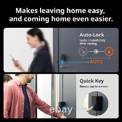 SwitchBot WiFi Smart Lock Pro, Serrure de porte sans clé, Serrure de porte intelligente avant