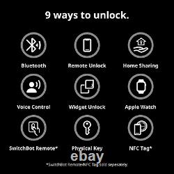 SwitchBot WiFi Smart Lock Pro, Serrure de porte sans clé, Serrure de porte intelligente avant