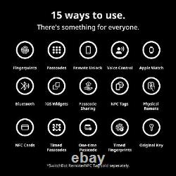 SwitchBot WiFi Smart Lock Pro avec clavier tactile, empreinte digitale Entrée sans clé