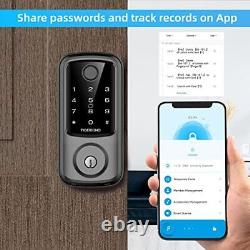 Tigerking Smart Lock Verrouillage De Porte D'entrée Sans Clé Avec Bluetooth Biometric Fingerp