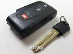 Toyota Prius D'origine 04-09 Logo Noir Oem Smart Key Moins D'entrée À Distance Fob Car