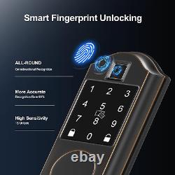 Traduire ce titre en français : Narpult Smart Lock, Serrure électronique intelligente, Serrure de porte sans clé avec pêne dormant intelligent.