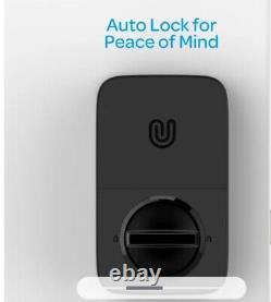 Traduisez ce titre en français : Serrure intelligente Ultraloq U-Bolt (nickel satiné), serrure de porte sans clé 5-en-1 avec Bluetooth et clavier numérique