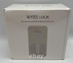 Traduisez ce titre en français : WYZE LOCK Serrure de porte intelligente sans clé, Bluetooth et WiFi activés, sans fil et étanche.