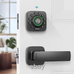 ULTRALOQ Serrures Intelligentes pour Porte d'Entrée U-Bolt Pro Serrure Intelligente WiFi Ensemble de Poignée de Porte