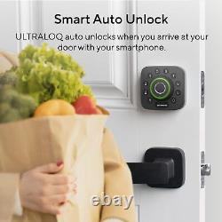 ULTRALOQ Serrures Intelligentes pour Porte d'Entrée U-Bolt Pro Serrure Intelligente WiFi Ensemble de Poignée de Porte