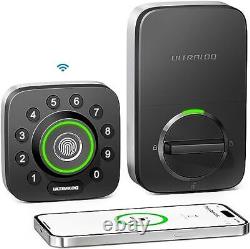 ULTRALOQ U-Bolt Pro WiFi Smart Lock Capteur de Porte 8-en-1 Entrée Sans Clé Noir