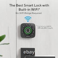 ULTRALOQ U-Bolt Pro WiFi Smart Lock Capteur de Porte 8-en-1 Entrée Sans Clé Noir