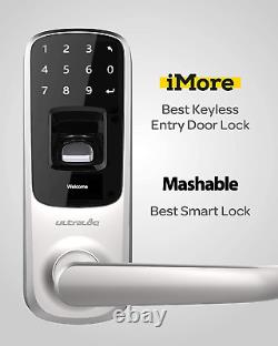 Ul3 Bt 2nd Gen Smart Lock (satin Nickel), 5-in-1 Serrure De Porte D'entrée Sans Clé Avec Bl